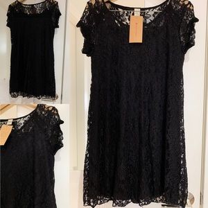 Paper crane lace dress
